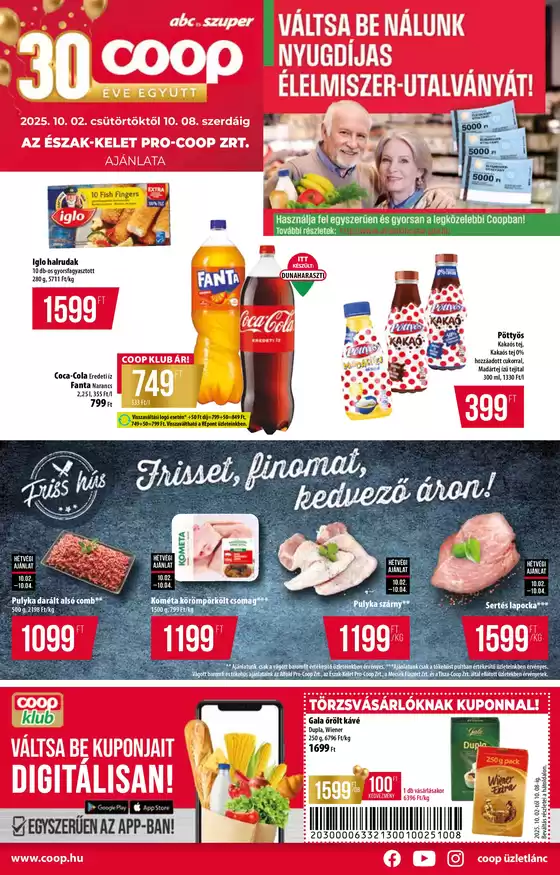 Coop katalógus, Debrecen | Ajánlatok kedvezményvadászoknak | 2025-10-02T00:00:00.000Z - 2025-10-08T00:00:00.000Z
