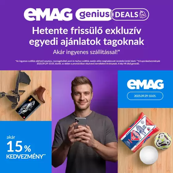 Emag katalógus, Törökszentmiklós | Különleges ajánlatok Önnek | 2025-09-30T00:00:00.000Z - 2025-10-14T00:00:00.000Z