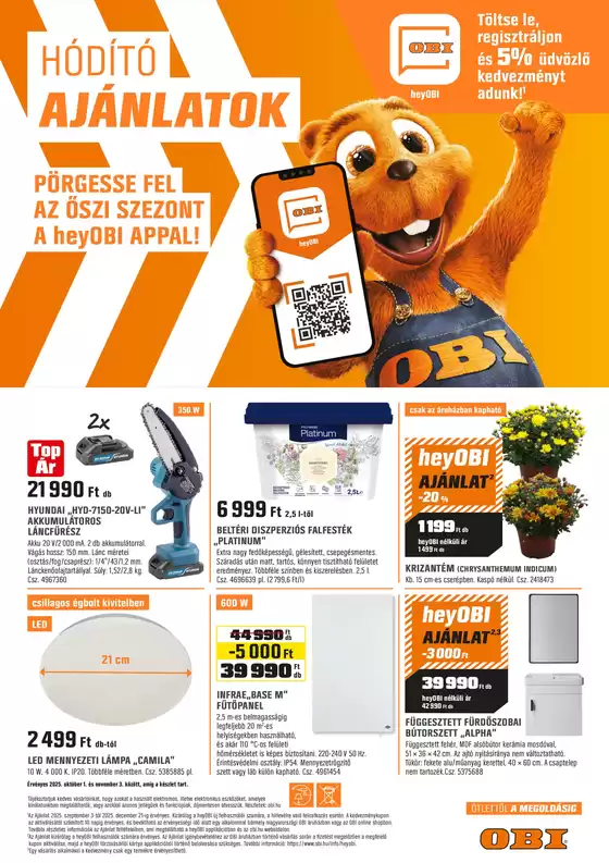 Obi katalógus | HÓDÍTÓ AJÁNLATOK | 2025-09-30T00:00:00.000Z - 2025-11-03T00:00:00.000Z