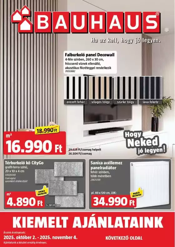 Bauhaus katalógus, Kiskunhalas | Vonzó különleges ajánlatok mindenki számára | 2025-10-02T00:00:00.000Z - 2025-10-16T00:00:00.000Z