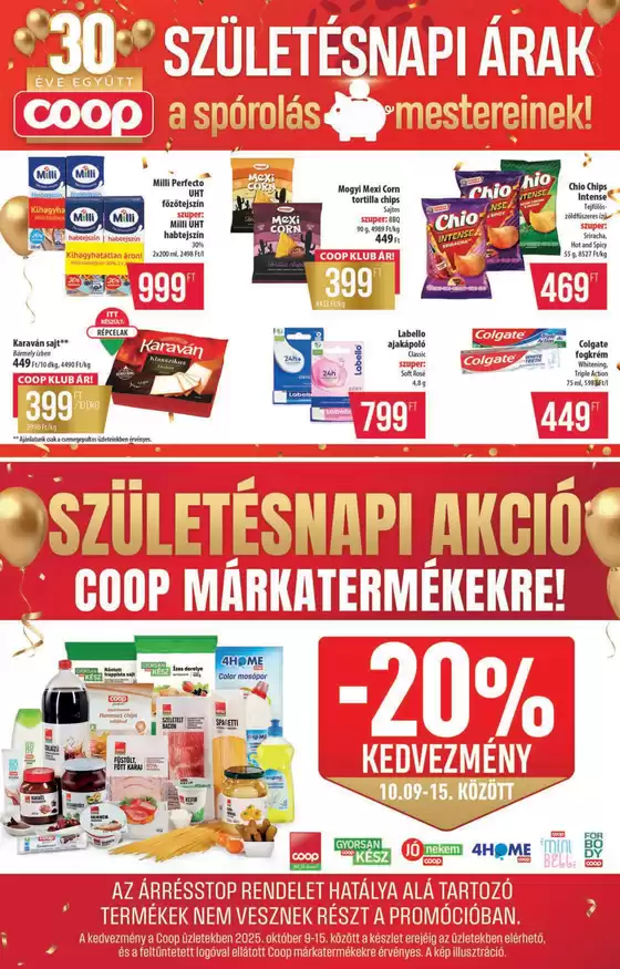 Coop országos szórólap október 2. hét - Abc-Szuper