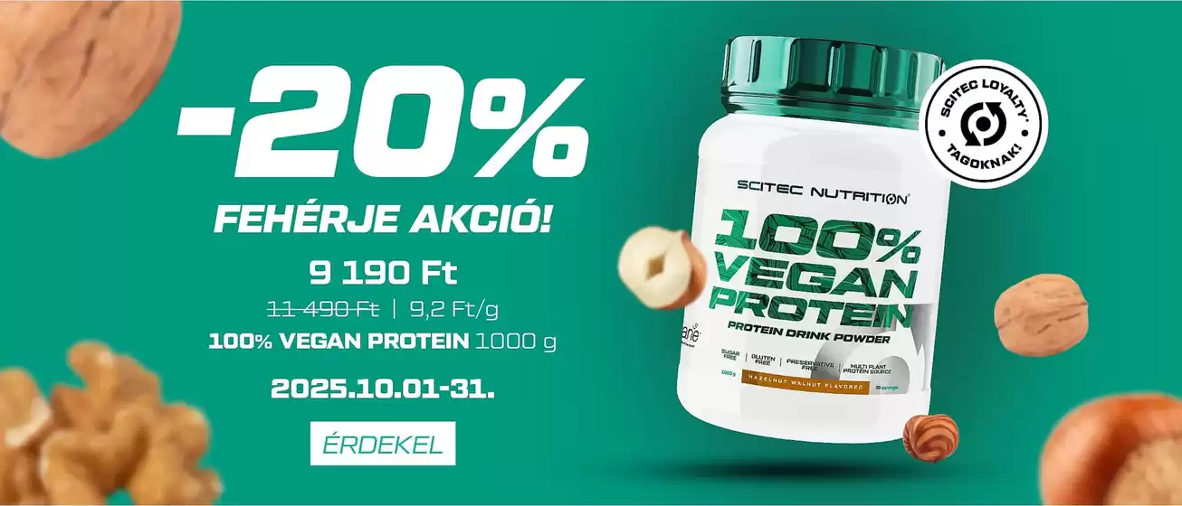 Scitec Nutrition katalógus | Csúcsajánlatok a takarékosoknak | 2025-10-07T00:00:00.000Z - 2025-10-21T00:00:00.000Z