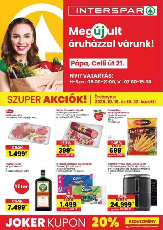 Interspar katalógus, Szombathely | Csúcsajánlatok és kedvezmények | 2025-10-12T00:00:00.000Z - 2025-10-26T00:00:00.000Z