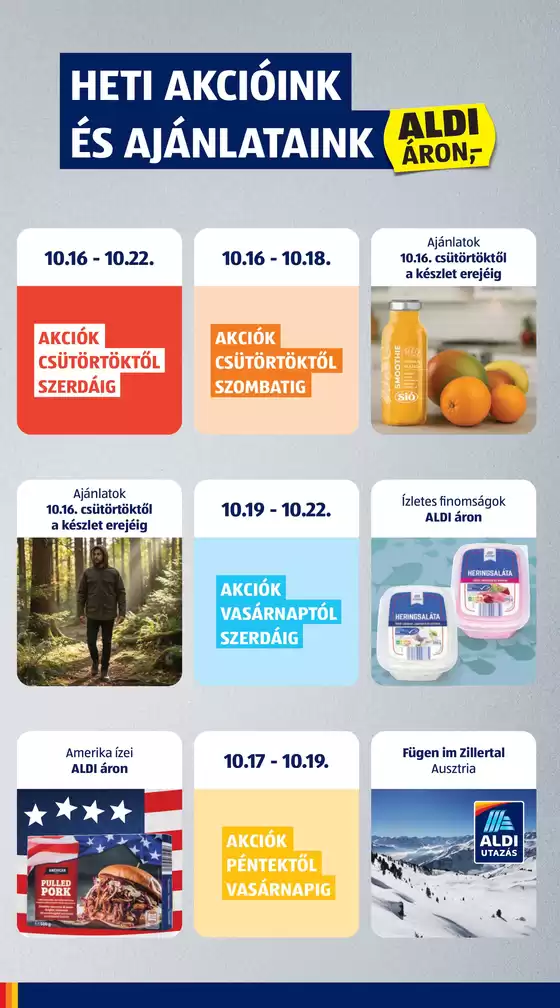 Következő heti ALDI akciós újság