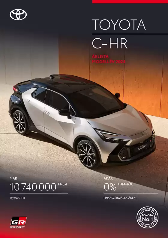 Toyota katalógus, Debrecen | arlista CH R | 2025-10-14T00:00:00.000Z - 2025-10-28T00:00:00.000Z