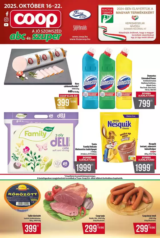 Coop katalógus, Pécs | Coop akciós | 2025-10-16T00:00:00.000Z - 2025-10-22T00:00:00.000Z