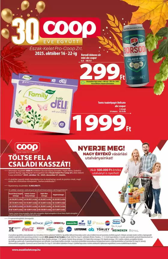 Coop katalógus, Pécs | Coop regionális szórólap október 3. hét - Észak-Kelet | 2025-10-16T00:00:00.000Z - 2025-10-22T00:00:00.000Z