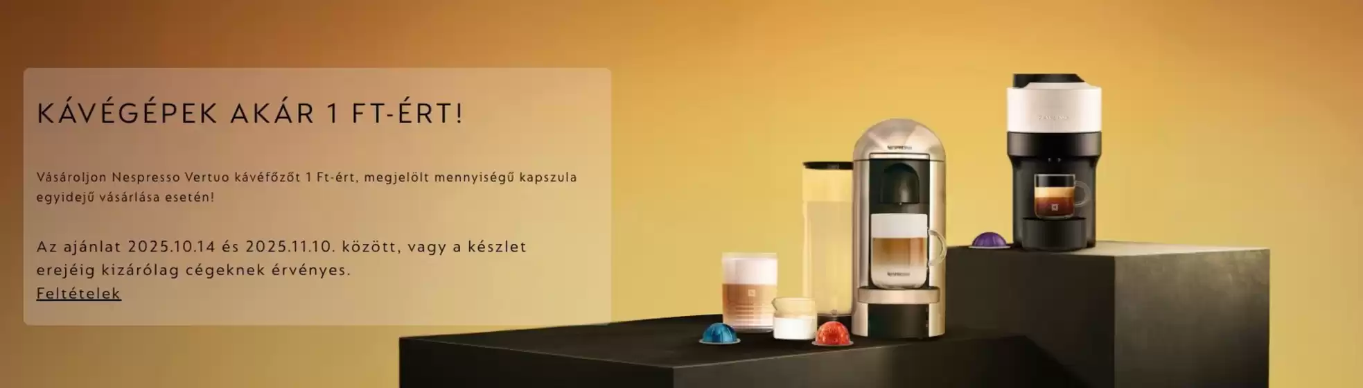 Nespresso katalógus | Discount | 2025-10-14T00:00:00.000Z - 2025-11-10T00:00:00.000Z