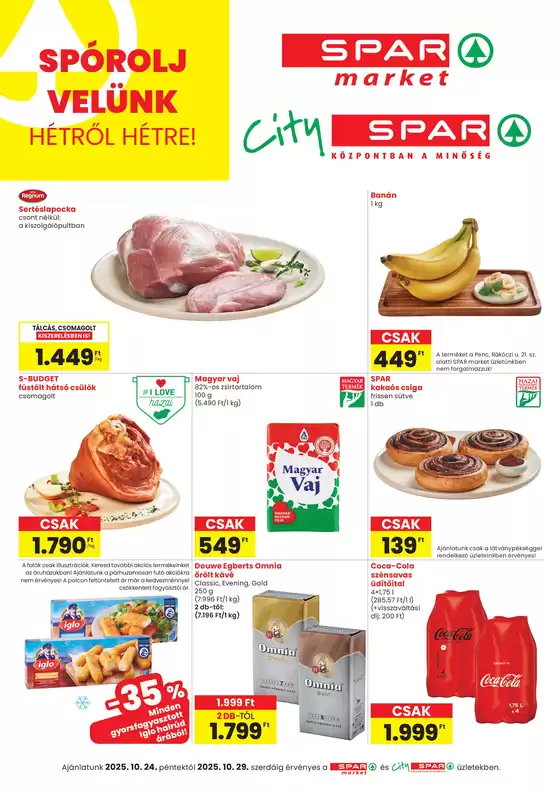 Spar katalógus, Gyöngyös | Kedvezmények és akciók | 2025-10-18T00:00:00.000Z - 2025-11-01T00:00:00.000Z