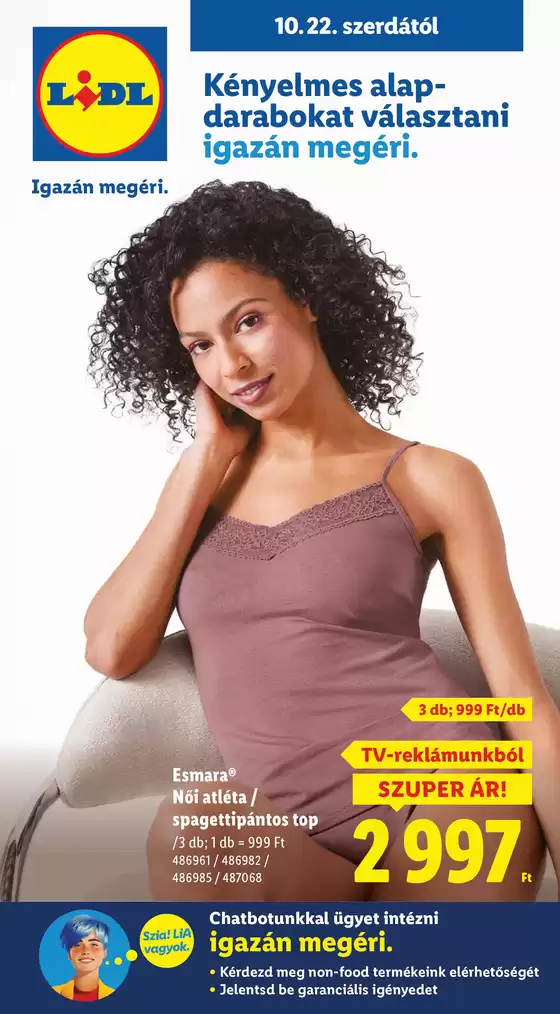 Lidl katalógus, Gyöngyös | Nonfood kínálatunk - 43. hét | 2025-10-22T00:00:00.000Z - 2025-10-29T00:00:00.000Z
