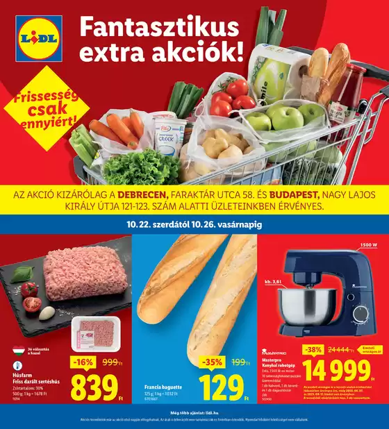 Lidl katalógus, Gyöngyös | Érvényes 10.22-től | 2025-10-22T00:00:00.000Z - 2025-10-26T00:00:00.000Z