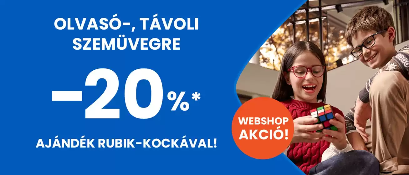 Megbízható szemüveg jó áron – ajándék Rubik-kockával