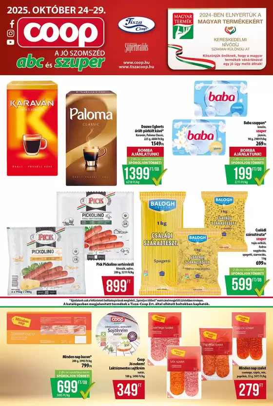 Coop katalógus, Szeged | Csúcsajánlatok és kedvezmények | 2025-10-24T00:00:00.000Z - 2025-10-29T00:00:00.000Z