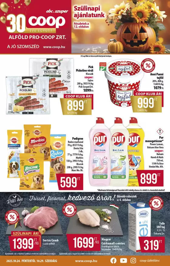 Coop katalógus, Szeged | Coop regionális szórólap október 4. hét - Alföld | 2025-10-24T00:00:00.000Z - 2025-10-29T00:00:00.000Z