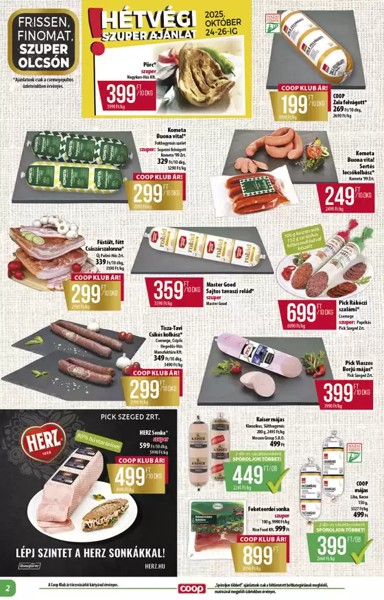 Coop regionális szórólap október 4. hét - Alföld