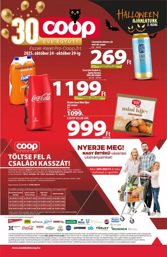 Coop katalógus, Szeged | Coop regionális szórólap október 4. hét - Észak-Kelet | 2025-10-24T00:00:00.000Z - 2025-10-29T00:00:00.000Z