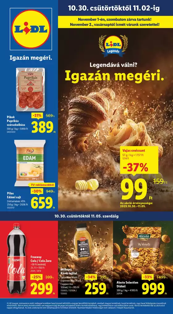 Lidl katalógus, Győr | Akciós újság – 44. hét | 2025-10-30T00:00:00.000Z - 2025-11-05T00:00:00.000Z