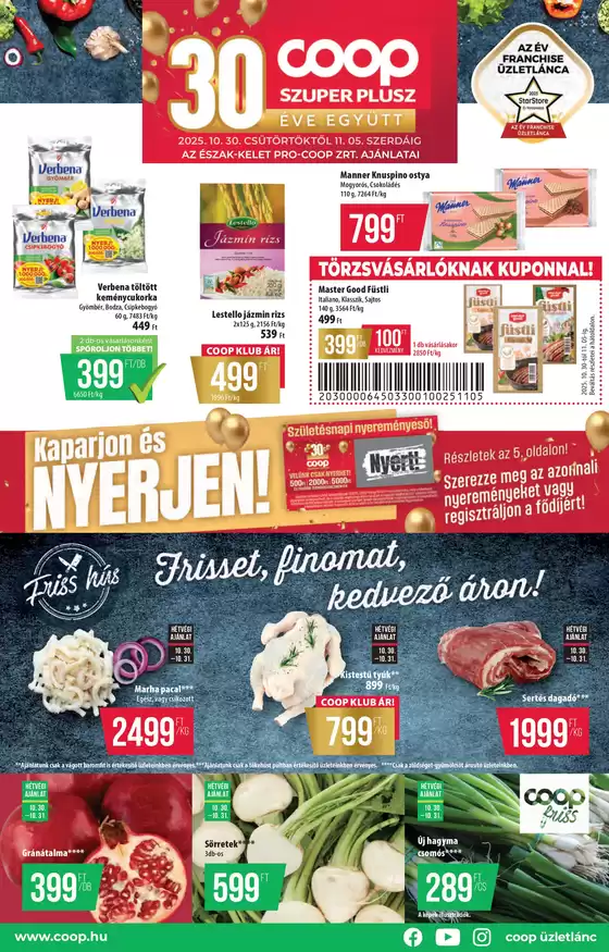 Coop katalógus, Szeged | Új ajánlatok felfedezésre | 2025-10-30T00:00:00.000Z - 2025-11-05T00:00:00.000Z