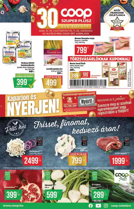Coop katalógus, Szeged | Aktuális akciók és ajánlatok | 2025-10-30T00:00:00.000Z - 2025-11-05T00:00:00.000Z