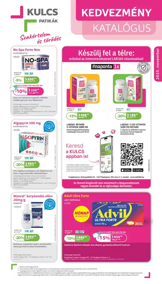 Kulcs Patikak akciós