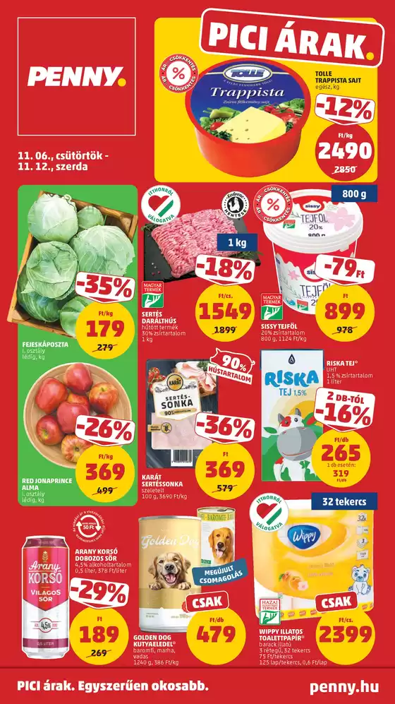 Penny Market katalógus, Verpelét | Takarítson meg most ajánlatainkkal | 2025-11-06T00:00:00.000Z - 2025-11-12T00:00:00.000Z