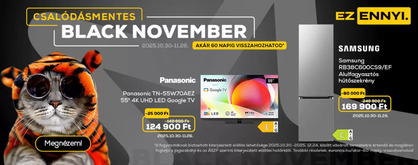 Euronics katalógus, Tapolca | Euronics akciós | 2025-10-30T00:00:00.000Z - 2025-12-24T00:00:00.000Z