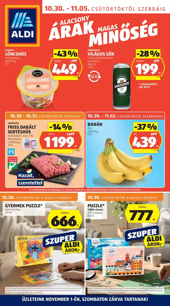 Következő heti ALDI akciós újság