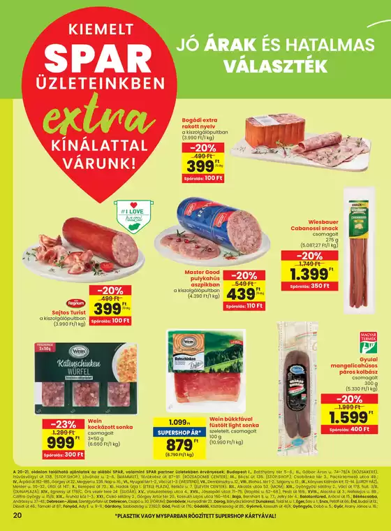 Spar katalógus, Bonyhád | Vonzó különleges ajánlatok mindenki számára | 2025-11-08T00:00:00.000Z - 2025-11-22T00:00:00.000Z
