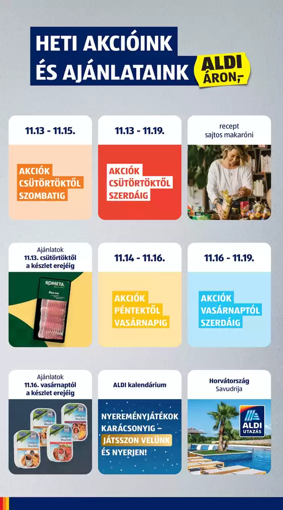 Következő heti ALDI akciós újság