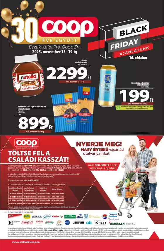 Coop katalógus, Nyírbátor | Coop regionális szórólap november 3. hét - Észak-Kelet | 2025-11-13T00:00:00.000Z - 2025-11-19T00:00:00.000Z