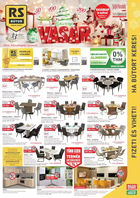 RS Bútor katalógus | Karácsonyi VÁSÁR | 2025-11-29T00:00:00.000Z - 2025-11-30T00:00:00.000Z