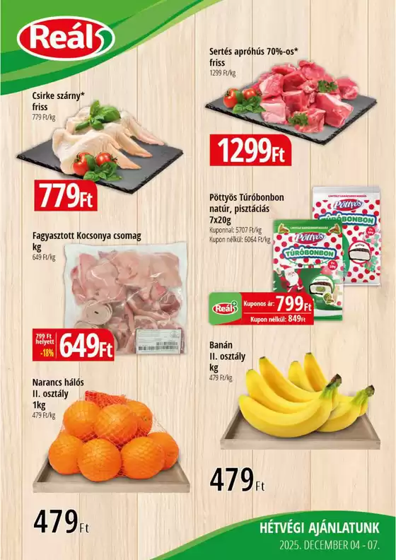 Real katalógus, Hódmezővásárhely | Bevásárló hétvége Kisalföld | 2025-12-04T00:00:00.000Z - 2025-12-07T00:00:00.000Z