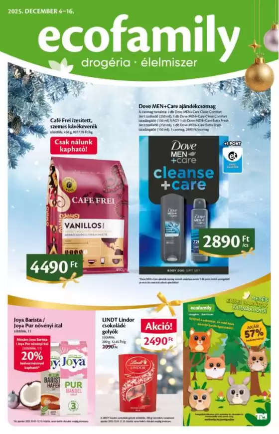 Eco Family katalógus, Szerencs | Ecofamily Akciós Újság | 2025-12-04T00:00:00.000Z - 2025-12-16T00:00:00.000Z