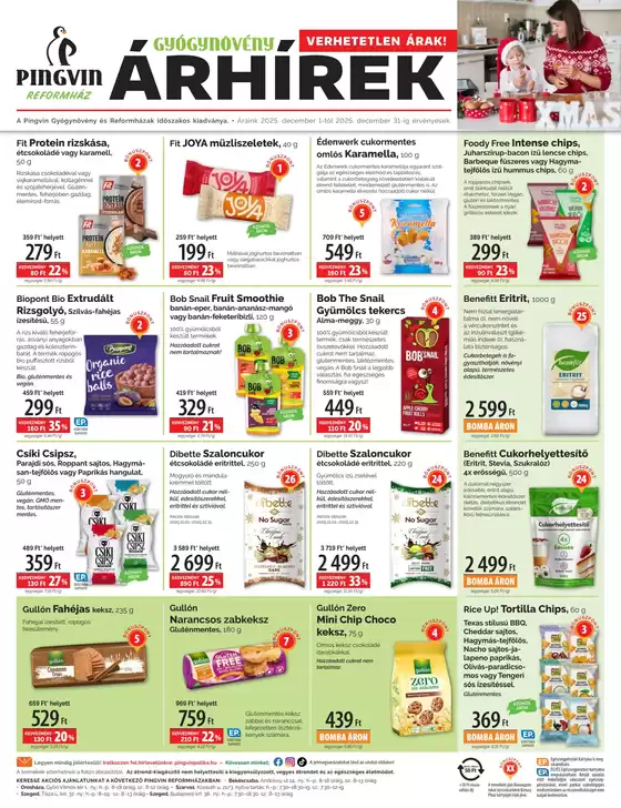 Pingvin Patika katalógus, Pécs | Pingvin Reformház Árhírek 2025.12.01-31. | 2025-12-01T00:00:00.000Z - 2025-12-31T00:00:00.000Z