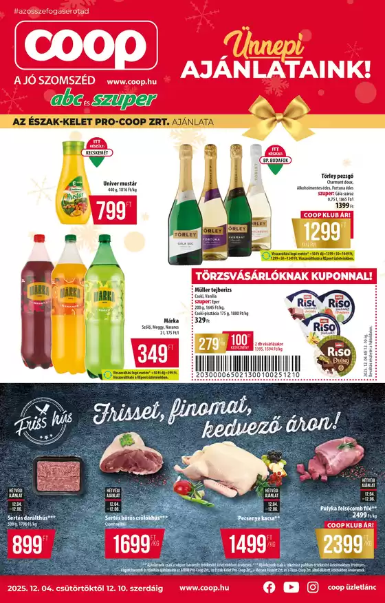 Coop katalógus, Budaörs | Exkluzív akciók | 2025-12-04T00:00:00.000Z - 2025-12-10T00:00:00.000Z