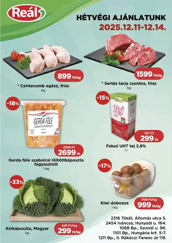 Real katalógus, Szentendre | Bevásárló hétvége Pest | 2025-12-11T00:00:00.000Z - 2025-12-14T00:00:00.000Z