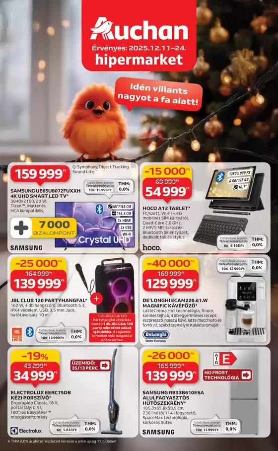 Auchan katalógus, Gyöngyös | Csúcsajánlatok a takarékosoknak | 2025-12-08T00:00:00.000Z - 2025-12-24T00:00:00.000Z