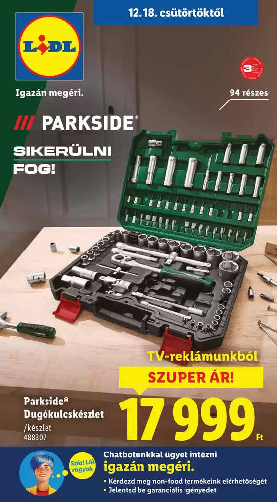 Lidl katalógus | Nonfood kínálatunk - 51. hét | 2025-12-18T00:00:00.000Z - 2025-12-23T00:00:00.000Z