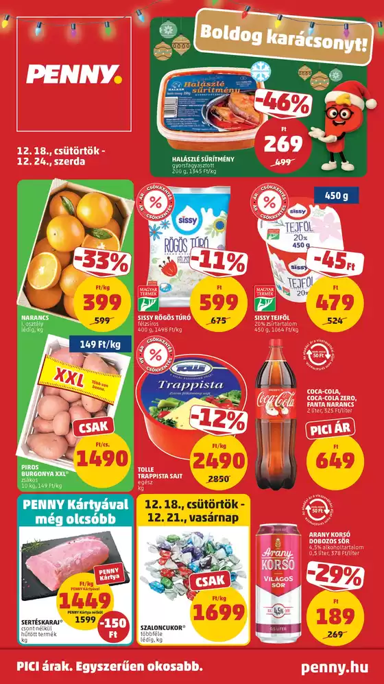 Penny Market katalógus | Csúcsajánlatok a takarékosoknak | 2025-12-18T00:00:00.000Z - 2025-12-24T00:00:00.000Z