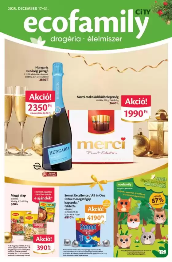 Eco Family katalógus, Szombathely | Ecofamily city Akciós Újság | 2025-12-17T00:00:00.000Z - 2025-12-31T00:00:00.000Z