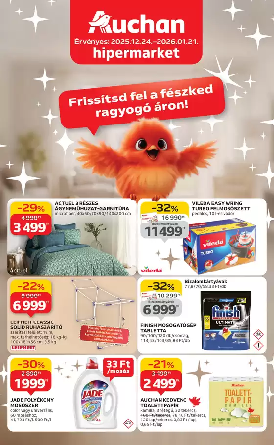 Auchan katalógus, Balmazújváros | Nagyszerű ajánlat a kedvezményvadászoknak | 2025-12-19T00:00:00.000Z - 2026-01-21T00:00:00.000Z
