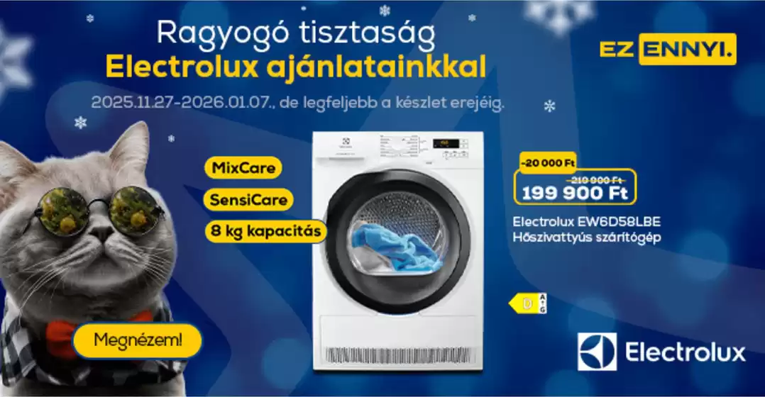Euronics katalógus, Gyöngyös | Csúcsajánlatok minden ügyfélnek | 2025-11-27T00:00:00.000Z - 2026-01-07T00:00:00.000Z