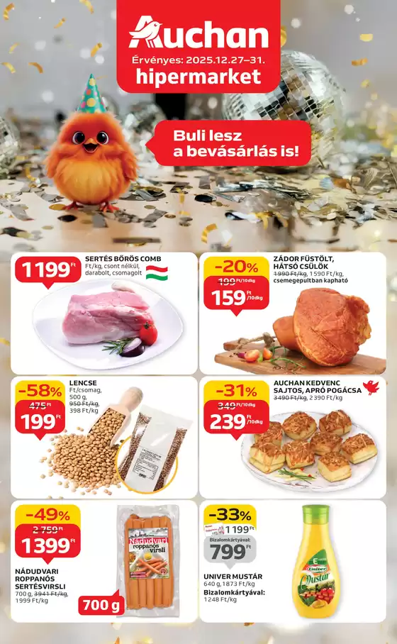 Auchan katalógus, Nádudvar | Auchan akciós | 2025-12-19T00:00:00.000Z - 2025-12-31T00:00:00.000Z