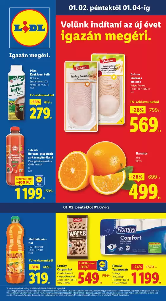 Lidl katalógus, Nádudvar | Akciós újság – 1. hét | 2026-01-01T00:00:00.000Z - 2026-01-07T00:00:00.000Z