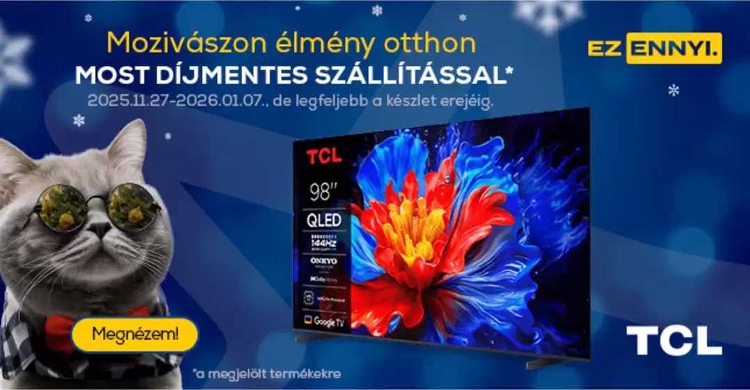 Euronics katalógus, Tolna | Széles választék az ajánlatokból | 2025-11-27T00:00:00.000Z - 2026-01-07T00:00:00.000Z