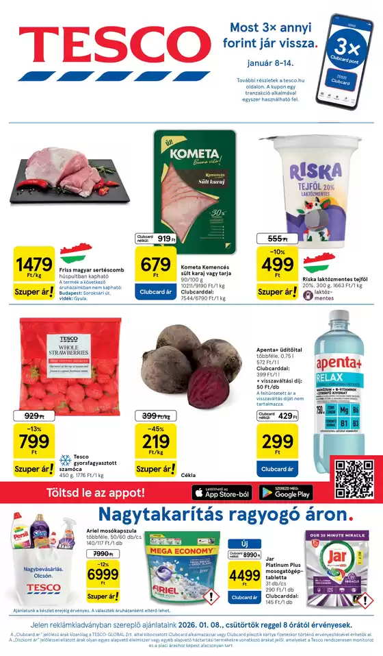 Tesco katalógus, Siklós | Vonzó különleges ajánlatok mindenki számára | 2026-01-08T00:00:00.000Z - 2026-01-14T00:00:00.000Z