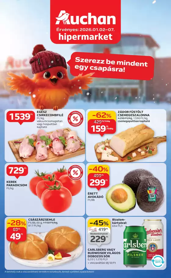 Auchan katalógus, Siklós | Auchan akciós | 2025-12-26T00:00:00.000Z - 2026-01-07T00:00:00.000Z