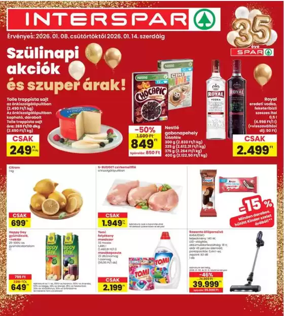 Interspar katalógus, Siklós | Csúcsajánlatok a takarékosoknak | 2026-01-08T00:00:00.000Z - 2026-01-14T00:00:00.000Z