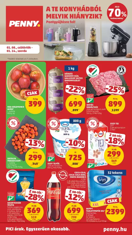 Penny Market katalógus, Budapest | Vonzó különleges ajánlatok mindenki számára | 2026-01-08T00:00:00.000Z - 2026-01-14T00:00:00.000Z