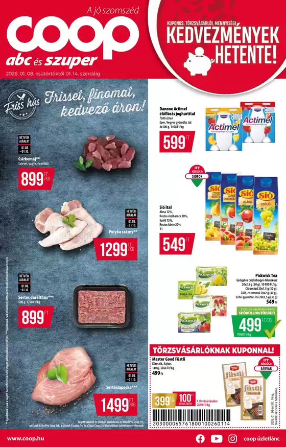 Coop katalógus, Szekszárd | Coop országos szórólap január 2. hét - Abc-Szuper | 2026-01-08T00:00:00.000Z - 2026-01-14T00:00:00.000Z